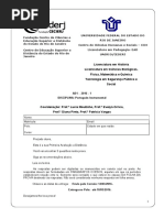 AD1 Português Intrumental 2016.1 - Sem Gabarito