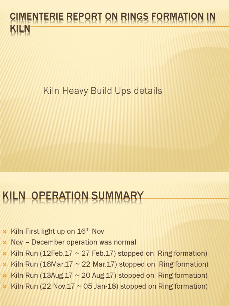 Kiln Ring Formation Analysis Report | PDF | Building Engineering ...