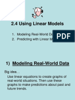 2.4 Using Linear Models
