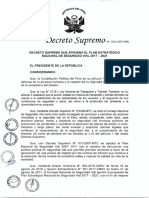 (Ecreto Supremo: Decreto Supremo Que Aprueba El Plan Estratégico Nacional de Seguridad Vial 2017 - 2021