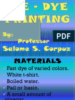 Tie - Dye Printing
