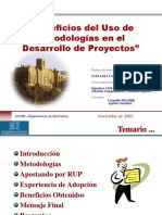 Beneficios Del Uso de Metodologías en El Desarrollo de Proyectos