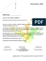 Solicitud de apoyo para compra de balón de fútbol para torneo comunal