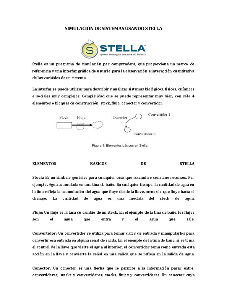 Simulación de Sistemas con STELLA | PDF | Simulación | Aprendizaje