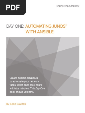 Day One Automating Junos With Ansible Automation Computer