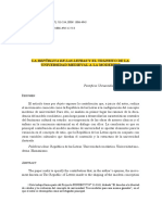 La República de Las Letras y El Tránsito de La Univesidad Medieval A La Moderna