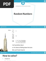 Intermediate Python For Data Science: Random Numbers