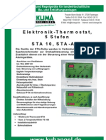 Elektronik - Thermostat, 5 Stufen STA 10, STA - AHK