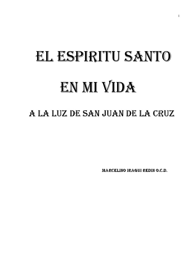 El Espíritu Santo en mi vida según San Juan | PDF | espíritu Santo ...