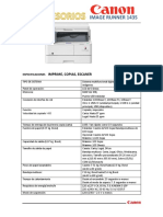 IR 1435 multifuncional 37ppm 6.9s