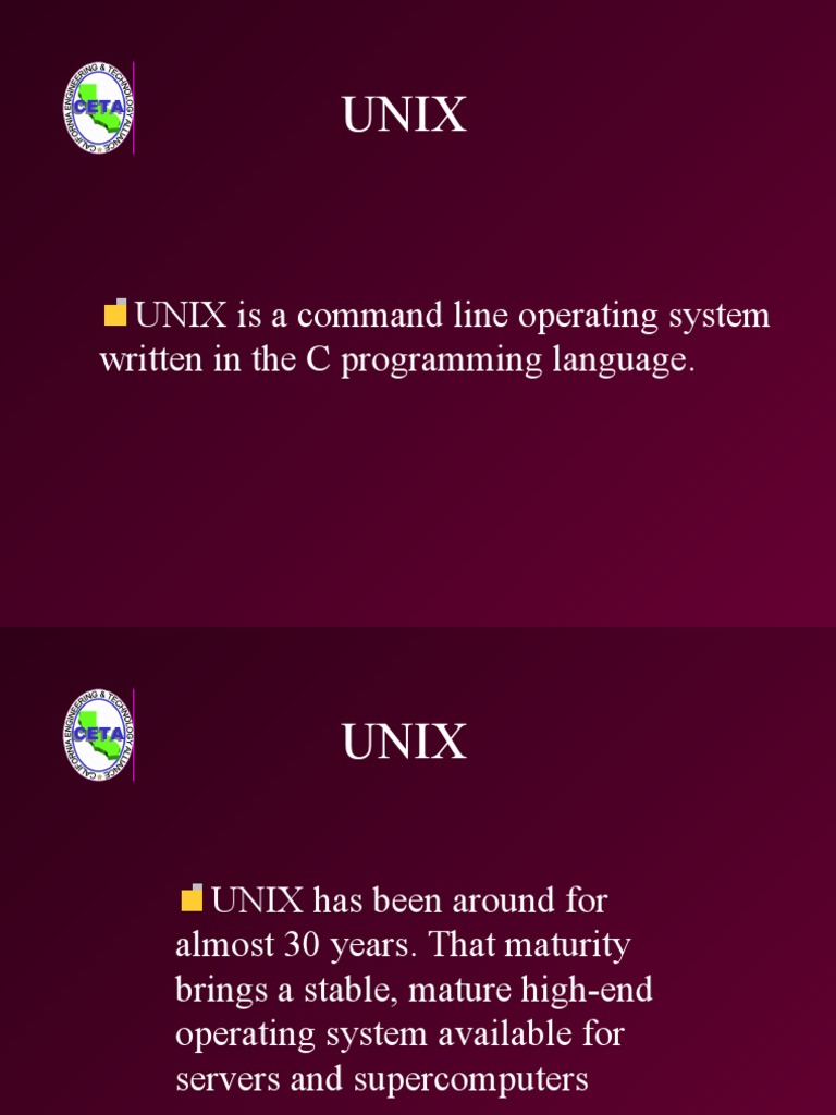 Unix | PDF | Unix | Operating System