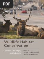 (Wildlife Management and Conservation) Michael L. Morrison, Heather A. Mathewson-Wildlife Habitat Conservation - Concepts, Challenges, and Solutions-Johns Hopkins University Press (2015)