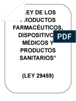 Ley de Los Productos Farmacéuticos