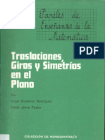 Traslaciones, Giros y Simetrias en El Plano PDF