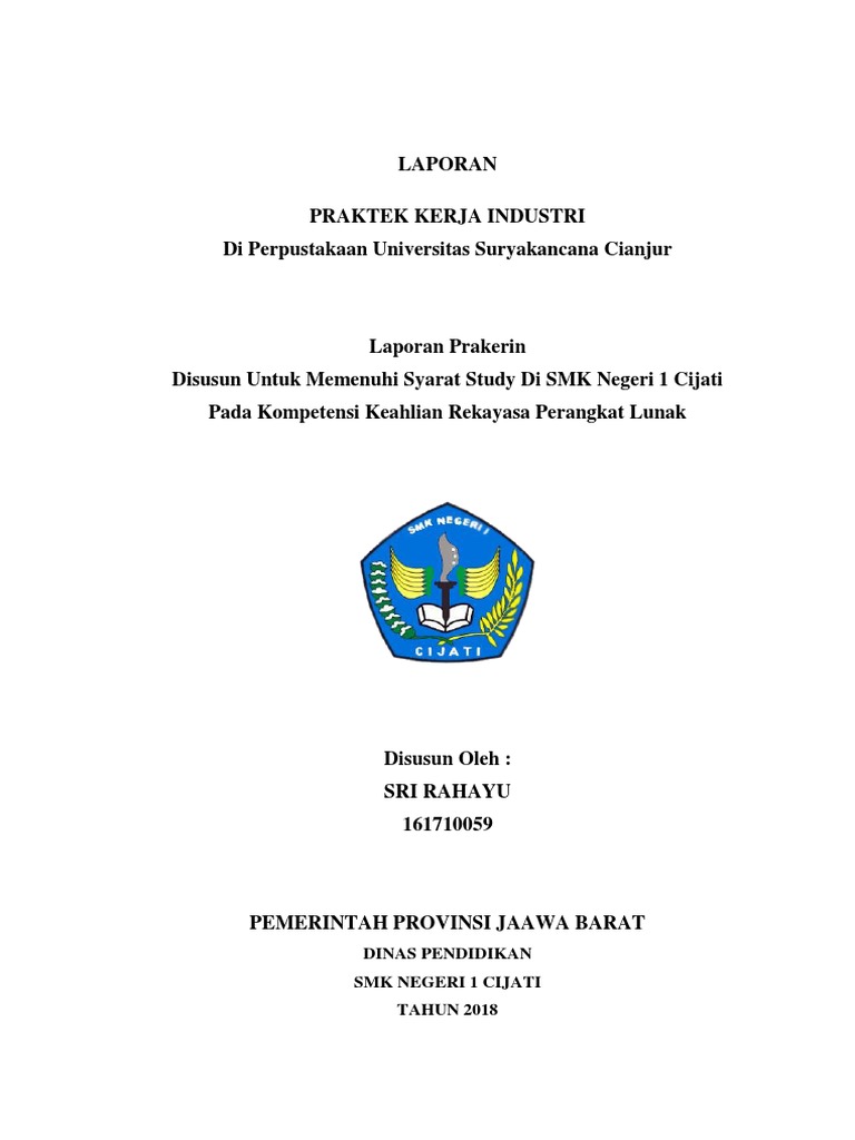 Laporan Prakerin RPL di Perpustakaan | PDF