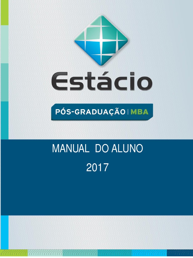 Manual Do Aluno 2017 Pós Graduação Estácio De Sá Pós Graduação