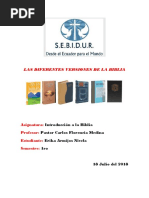 Versiones Biblicas