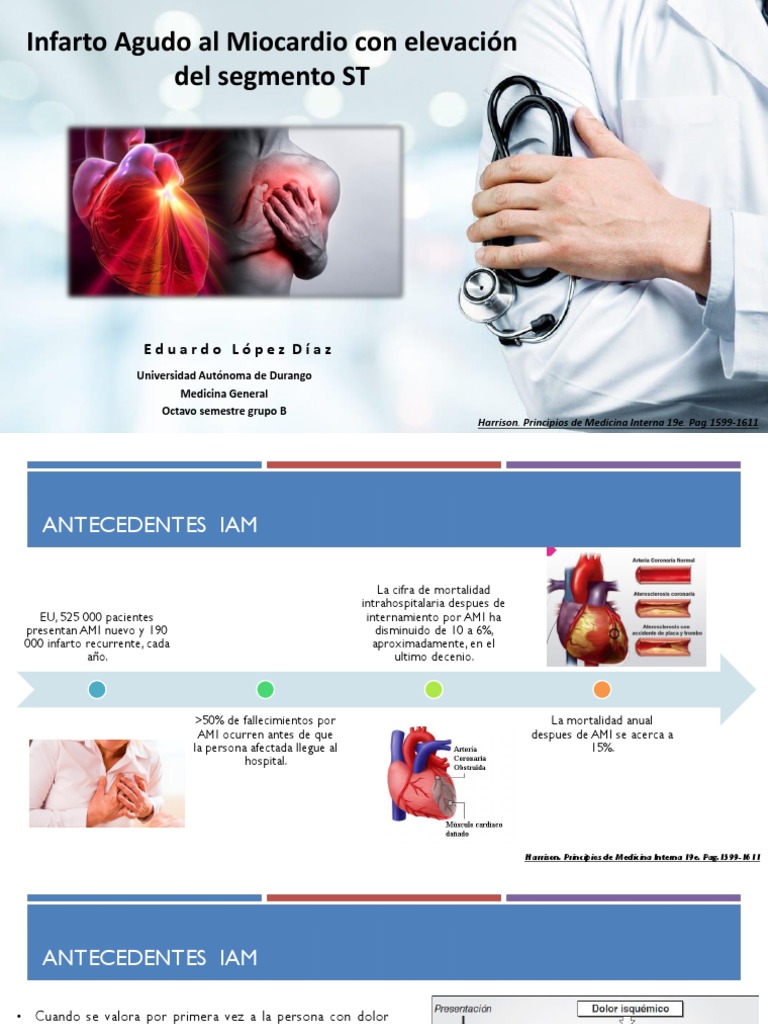 Infarto Agudo al Miocardio: Diagnóstico y Manejo | PDF | Infarto de ...