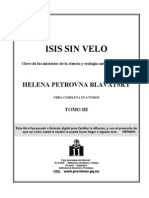 Blavatsky, h p - Isis Sin Velo 3
