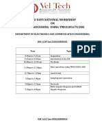 Two Days National Workshop ON Signal Processing Using Tms320C67X DSK