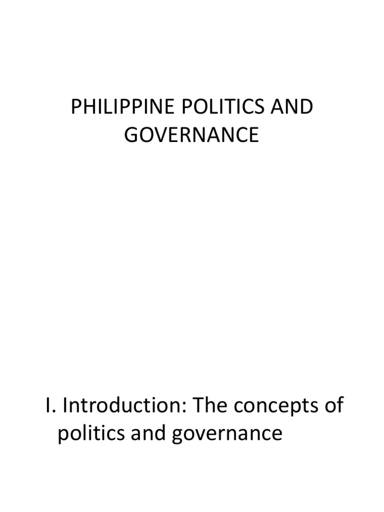 Philippine Politics and Governance 0 | PDF | Power (Social And ...
