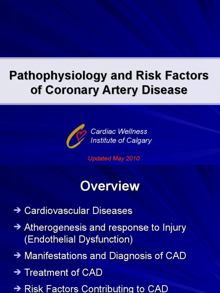 Pathophysiology and Risk Factors of Coronary Artery Disease | PDF ...