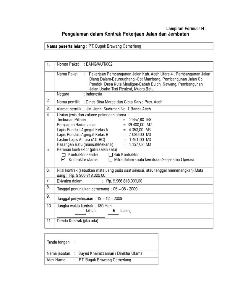 Form H | PDF