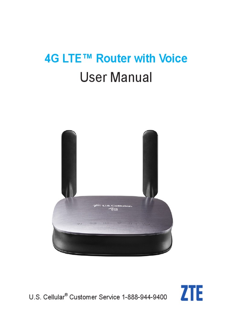 User Manual: 4G LTE™ Router With Voice | PDF | Wireless Lan | Wi Fi