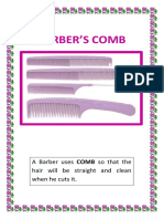 Barber'S Comb: A Barber Uses COMB So That The Hair Will Be Straight and Clean When He Cuts It