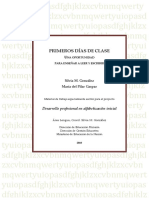 Primeros Días de Clase, PDF