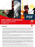 Sime Darby Plantation Management Roadshow Investor Version