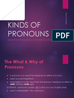The Types and Functions of Pronouns