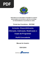 Manual Do Usuário – Portal Dos Convênios