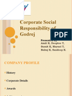 Corporate Social Responsibility of Godrej