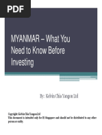 What You Need To Know Before Doing Business in Myanmar PDF