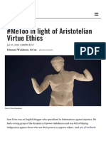 #MeToo in light of Aristotelian Virtue Ethics
