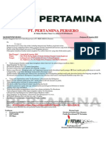 Surat Panggilan Interview Calon Karyawan (I) PT. PERTAMINA (Persero) PDF