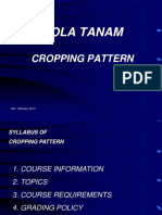 Pola Tanam: Cropping Pattern