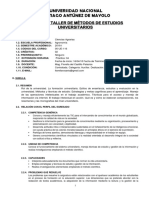 2018 1 Ue I16 1 05 01 fdp004 Taller de Metodos de Estudios Universitarios PDF