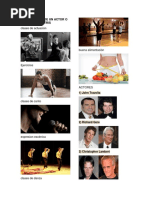 Actividades de Un Actor o Actris