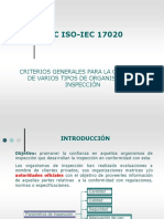 NTC ISO-IEC 17020 Criterios Generales Inspección