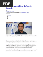 Cuando La Homofobia Se Disfraza de Denuncia