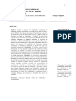 Notificação Compulsória de Transtornos Mentais Na Saúde Do Trabalhador