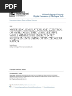 Modeling Simulation and Control of Hybrid Electric Vehicle Drive