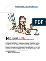 Sri Lanka What Is The Judicature Act