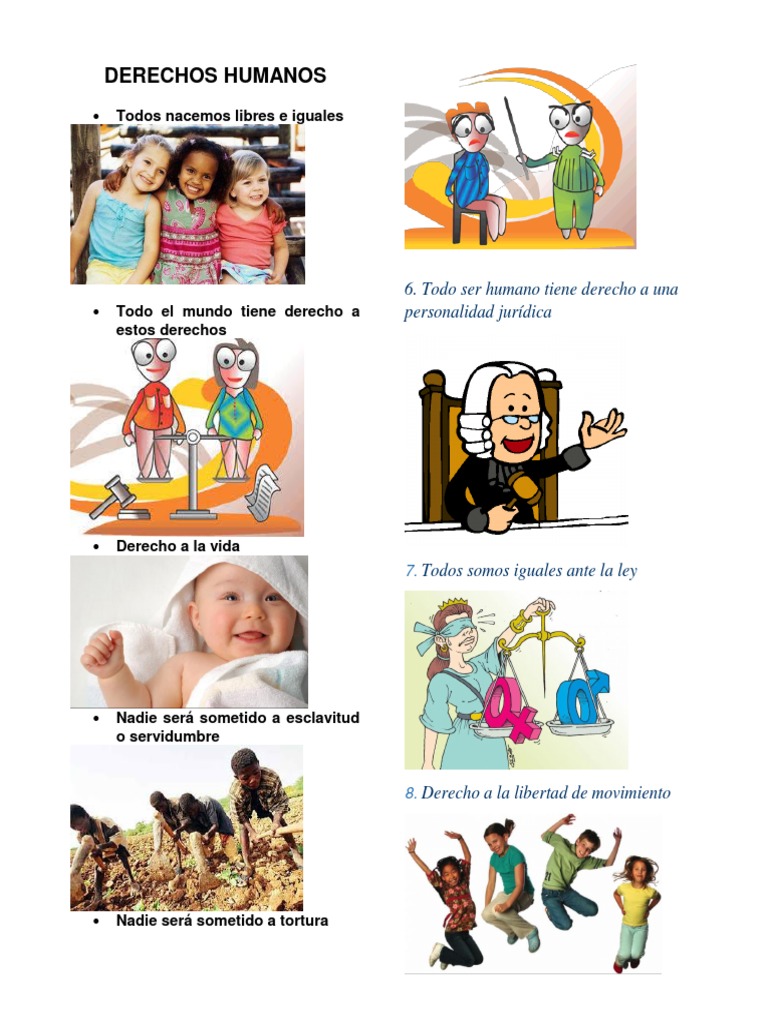 8 Derechos Humanos Ilustrados | PDF