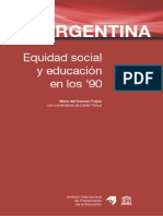 Feijoo Maria Del Carmen - Argentina Equidad Social Y Educacion En Los Años 90.pdf
