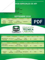 Seminarios Especiales de AIPI Septiembre