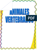 Animales Vertebrados e Invertebrados