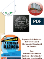 Presentación sobre la Reforma de Córdoba. Por